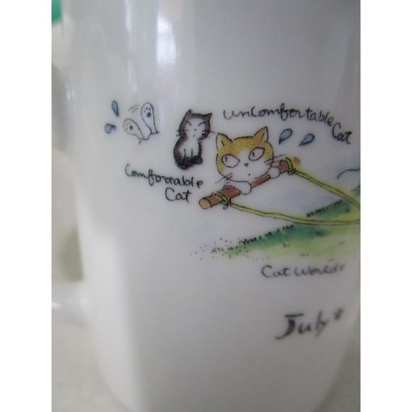 Akemi Takagi Fourteen Cats Cartoon Cat World Small Mug Japan EUC - Picture 9 of 16